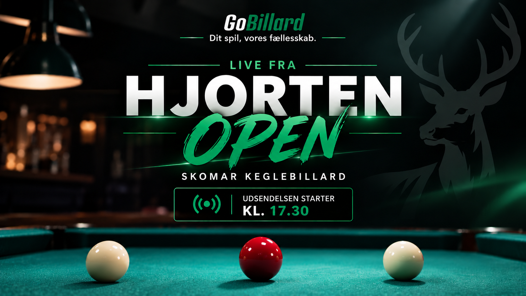 Plakat for Hjorten Open uge 45