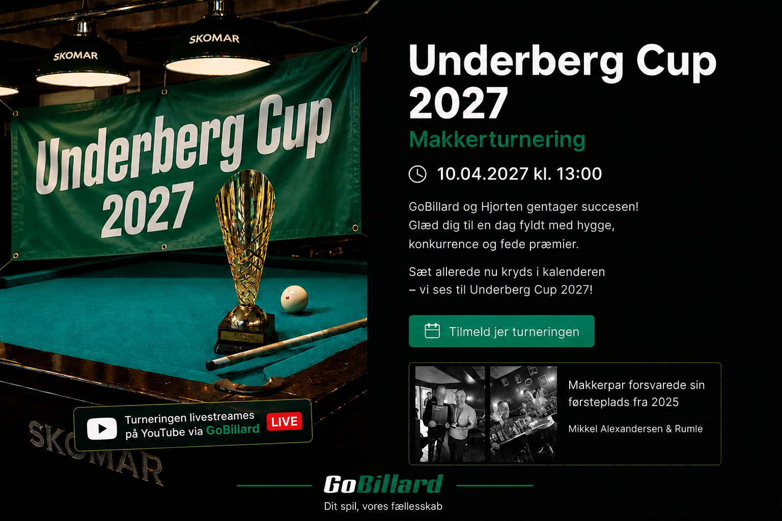 Billardturnering: Underberg Cup 2027